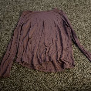Purple plum long sleeve basic cute long sleeve for any day size medium
